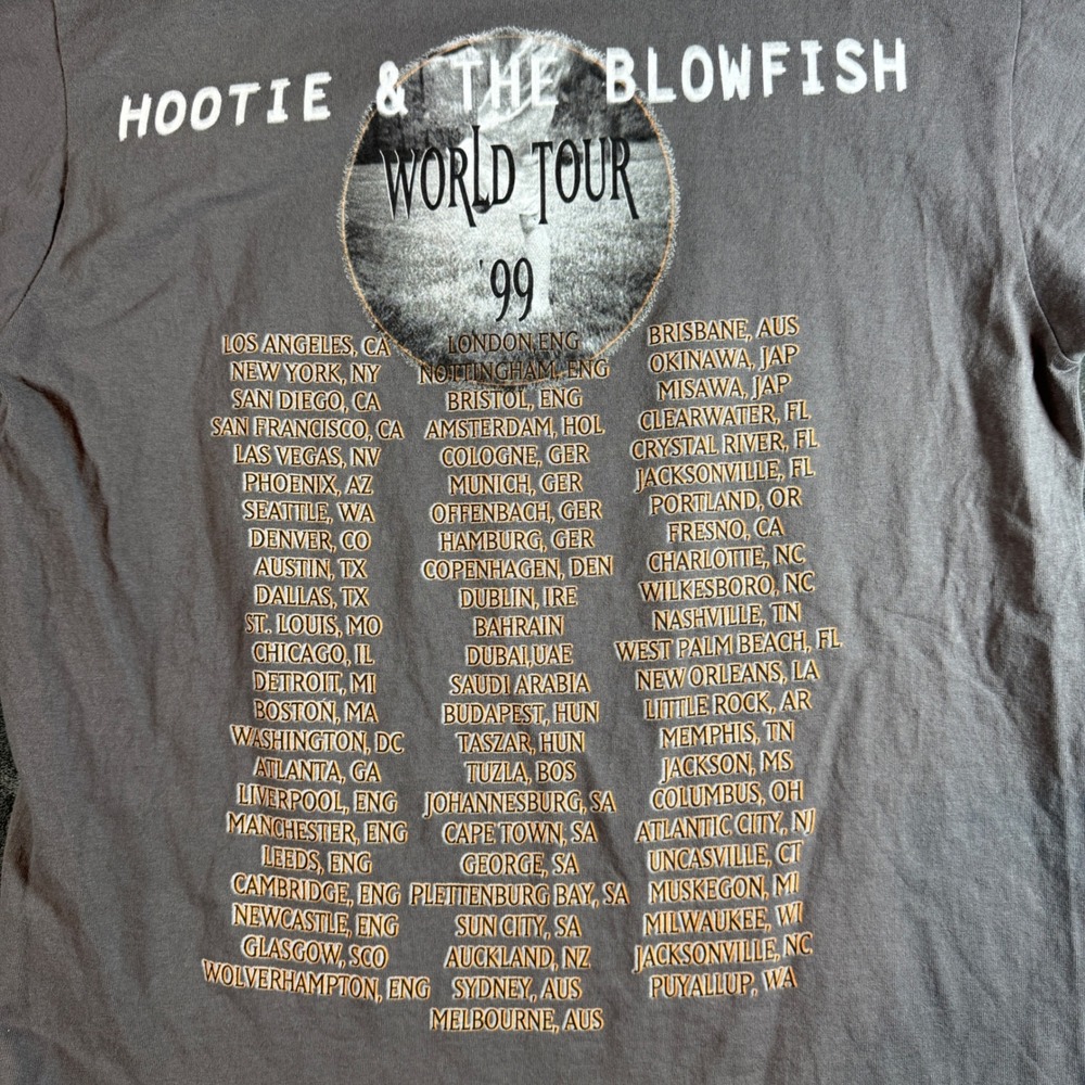 Vintage Hootie & the Blowfish Large T-Shirt 1998 Musical Chairs World Tour 99 - Picture 6 of 7